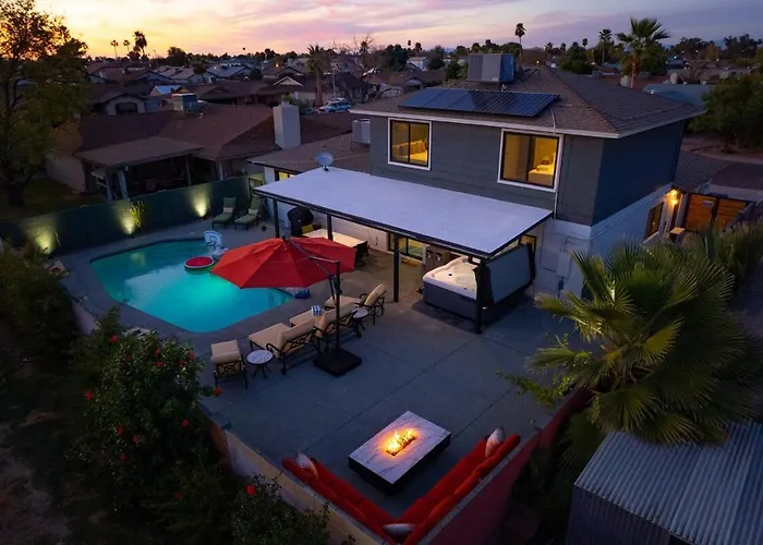 Sonoran Luxe Oasis: Free Heatedpool-hottub-mister Glendale